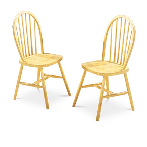 2 Light Honey Oak Spindle Back Wood Dining Chairs Huge Discount Smart