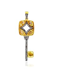 Fashion 14kt Yellow Gold 1.78ct Diamond Key Charm Pendant Jewelry