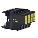 4 Yellow Compatible Brother LC1240Y / LC1220Y Printer Ink Cartridge for Brother DCP-J525W, DCP-J725DW, DCP-J925DW, MFC-J430W, MFC-J625DW , MFC-J6510DW, MFC-J6710D, MFC-J6710DW, MFC-J6910DW, MFC-J825DW