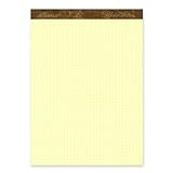 UPC 074319001430 product image for Ampad Gold Fibre Quadrille Ruled Pads, Premium 16 Pound Paper, Legal Size, Canar | upcitemdb.com