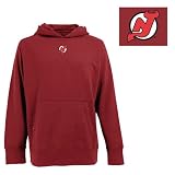 New Jersey Devils Hooded Sweatshirt - NCAA Antigua Mens Signature Hoodie Dark Red X-Large