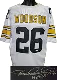 Rod Woodson Autographed/Hand Signed Pittsburgh Steelers White Prostyle Jersey HOF 09- JSA Hologram
