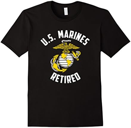 Men's U.S. Marines retired - Cool U.S marines veteran T-shirt 2XL Black