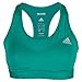 adidas Women's Performance Techfit Molded Cup Bra, Equipment Green/Silver Logo, X-Large