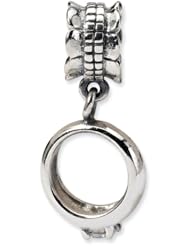 Sterling Silver CZ Engagement Ring Dangle Charm Bead Fits Pandora Chamilia Biagi Bracelet