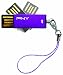 PNY Micro Swivel Attaché 4 GB USB 2.0 Flash Drive P-FDU4GBSV-EF/PLM (Plum)