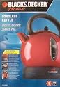 BLACK & DECKER CORDLESS KETTLE IN RED - CASE PACK OF 4