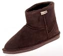 BEARPAW Demi Womens Suede Sheepskin Shearling Ankle Boots Shoes Chocolate Brown