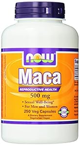 NOW Foods Maca 500mg, 250 Capsules (Packaging May Vary)