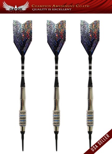 50off-new 3pcs Viper Alloy Barrel Grip Soft Plastic Tip with Dart Flights Shafts 16gram - free Pool cuetec Glove Gift