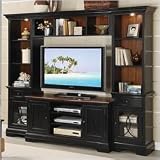 Riverside Furniture Anelli II Entertainment System In Vintage Cherry And Bridgewood Black