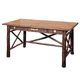 Old Hickory Big Ranch Foreman's Desk w/ Wood Top