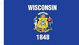 Allied Flag Outdoor Nylon State Flag, Wisconsin, 5-Foot by 8-Foot