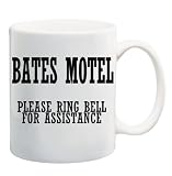 BATES MOTEL PLEASE RING BELL FOR ASSISTANCE Mug Coffee Cup 11 oz