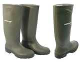 LADIES GREEN DUNLOP WELLINGTON BOOTS UK6