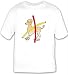 T-shirt with sign, banner, Europe, symbol, comic, sheep, animal, Germany, cross