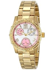 Invicta Womens 16122 Angel Analog Display Japanese Quartz Gold Watch