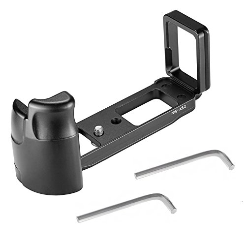 NeewerÂ® Black Metal Quick Release L-Plate Bracket Hand Grip Camera Grip for Fujifilm X-E1 X-E2 Fits Arca-Swiss Standard