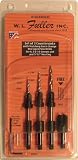Set of 3 Countersinks with Matching Quick Change HSS Taper Point Drills for 6, 8, and 10 Wood Screws and 3/32 Hex Key.