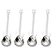 COMIART Stainless Steel Guitar Design Spoons for Coffee Tea Dessert Drink Mixing Milkshake Spoon Tableware,Pack of 4
