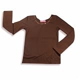 Haven Girl - Girls Long Sleeve Top, Chocolate Brown