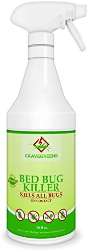Bed Bug Killer, Natural Organic Formula Fastest, 16 oz- By Cravegreens