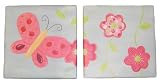 Lambs and Ivy Tivoli Garden Wall Decor, Raspberry