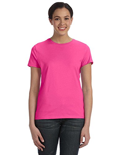 Hanes womens 4.5 oz. 100% Ringspun Cotton nano-T T-Shirt(SL04)