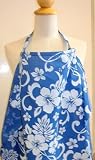 Honolulu Babies: Hide-n-Peek Nursing Apron - Blue/White Floral