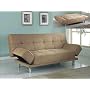 Taupe Micro Twill Modern Sofa Bed