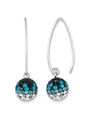 Sterling Silver Swarovski Elements Charlotte Spirit Ball Earrings