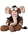 InCharacter Baby's Wee Wooly Mammoth Costume, Brown/Tan, Large