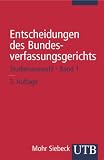 Produkt-Bild: Entscheidungen des Bundesverfassungsgerichts Studienauswahl 1