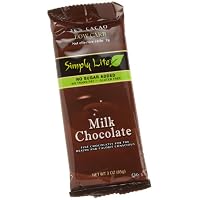 Simply Lite Low Carb Milk Chocolate, 36% Cacao, 3-Ounce Bars (Pack of 10)