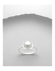 Fresh Water Pearls Ring In 92.5 Sterling Silver