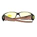 JuicyOrange Womens Fit Over Glasses Polarized Night Driving Rhinestone Sunglasses Brown