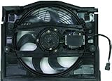 QP B710R-b BMW 323i Sedan Replacement AC A/C Condenser Cooling Fan/Shroud Assembly