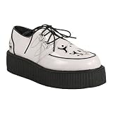 Demonia V-CREEPER-505, Men's 2 Inch Platform Metal Stud Vegetarian Creeper Shoe
