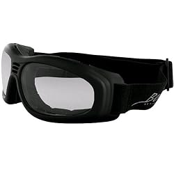 Bobster Touring 2 Adult Touring Motorcycle Goggles Eyewear - Black/Clear