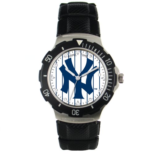 MLB Men's MD-NY3 Agent Series New York Yankees Polyurethane Watch