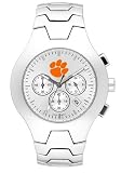Clemson Tigers NCAA Men's Hall of Fame Watch with Stainless Steel Bracelet