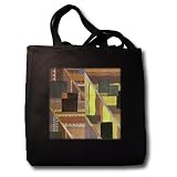 Art Deco Abstract in Gold and Brown - Black Tote Bag JUMBO 20w X 15h X 5d Art Deco Abstract in Gold and Brown - Black Tote Bag JUMBO 20w X 15h X 5d