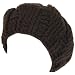 New Crochet Beret Tam Chunky Loop Knit Slouch Hat Brown Medium Large