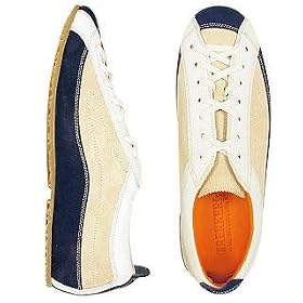 Mariano Campanile Trekker - Beige & Blue Suede and Leather Sneaker Shoes