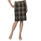 Isaac Mizrahi for Target  Plaid Tailored Skirt - Brown