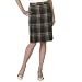 Isaac Mizrahi for Target® Plaid Tailored Skirt - Brown