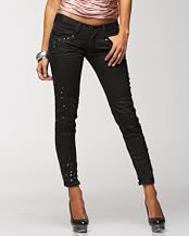 Mixed Stud Skinny Jean