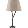 Royce Lighting RLT5145-99 Sausalito Collection Single Light Outdoor Table Lamp, Natural Linen Fabric Shade, Mocha Tan Finish