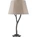 Royce Lighting RLT5145-99 Sausalito Collection Single Light Outdoor Table Lamp, Natural Linen Fabric Shade, Mocha Tan Finish