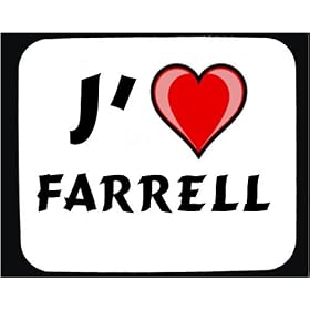 J'aime Farrell tapis de souris d�cor�